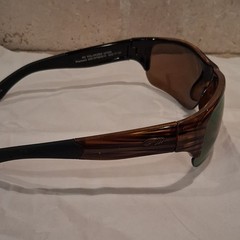 Premiere Polarized UV400 Adjustable Wrap Sunglasses Brown Frame & Lens Men
