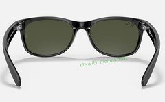 Ray-Ban New Wayfarer RB2132 Sunglasses 55mm Matte Black Frame G-15 Green Lens