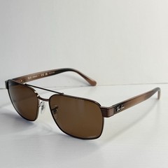 Ray Ban RB3751CH Chromance Sunglasses Polarized Brown Tint Unisex Adults 61-17