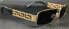 VERSACE VE2257 100287 Gold Dark Grey Men’s 60 mm Sunglasses