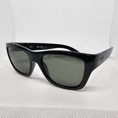 Ray Ban Sunglasses RB4194 601/9A 53MM Nylon Black Frame Polarized Green Classic