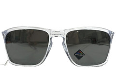 Oakley Sunglasses Sylas OO9448-2957 Polished Clear Frames w/ Prizm Black Lenses