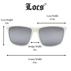 LOCS Flat Top Gangster Sunglasses Mens Designer Oversized Cholo Shades NEW