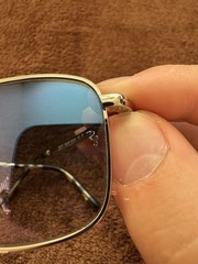 Ray-Ban RB3717 Polished Silver Frame with Blue Gradient Lenses