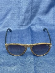 Tom Ford Kurt TF 347 05K Black Wood Grain Gradient Sunglasses ITALY US SELLER