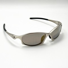 Oakley Hatchet X-Metal Sunglasses Gray Frame Brown Lens Vintage Rare