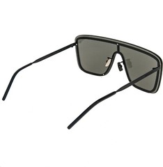 SAINT LAURENT 364 MASK YSL SL364 003 Black Silver Mirror Unisex Shield Sunglass