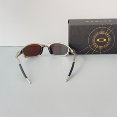 Oakley X-Metal Juliet Silver Frame Blue Iridium Polarized Sunglasses