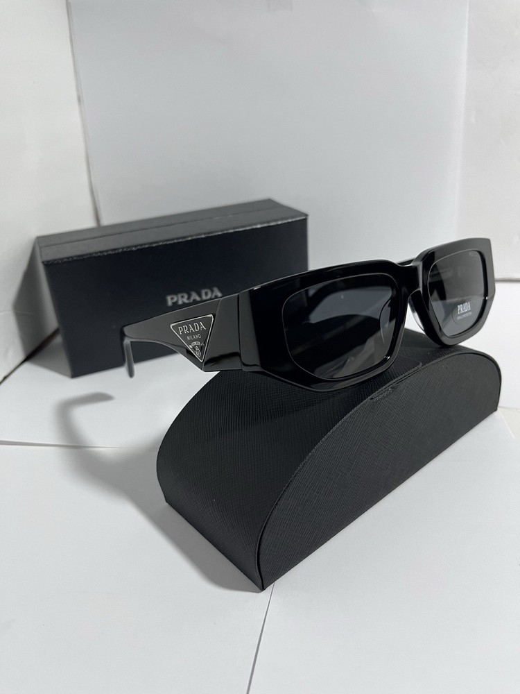 PRADA PR 09ZSF 1AB5S0 Black Grey Men’s 54mm Sunglasses