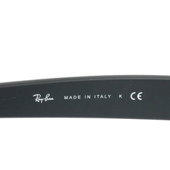 Ray-Ban Sunglasses RB2132 NEW WAYFARER 622/30 Black Rubber w Silver Flash 55 mm