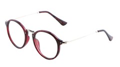Vintage Inspired Metal Bridge and Temple Clear Lens Round Oval Eye Glasses