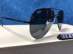 RB3791 Sunglasses Ray-Ban Gray lens Black Frame Unisex 002/87