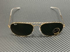 RAY BAN RB3735 001 31 Arista Gold Green Unisex 60 mm Sunglasses
