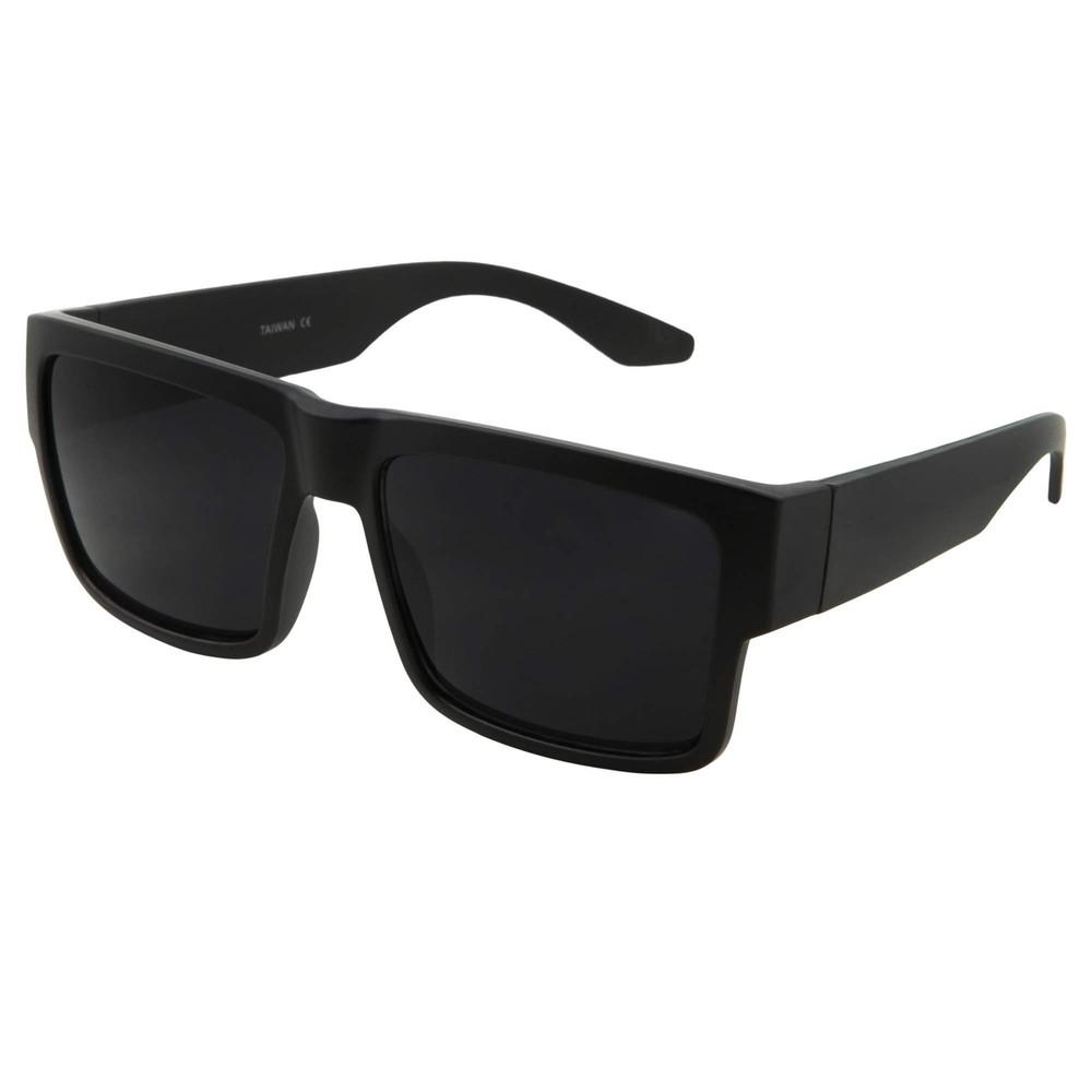 Square Black Super Dark Sunglasses 100% UV400 Protection 50% Darker – Stylish