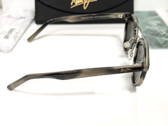NEW Maui Jim Sunny Days Gray Horn Polarized Gray Lens Sunglasses MJ529-14H