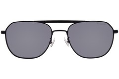 Coach HC7176B 939387 Sunglasses Men’s Satin Black/Grey Solid Pilot 57mm