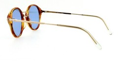 New Old Stock Vintage Glafan 4 OPO 44mm 14KT Gold Tortoise Sunglasses Italy