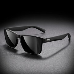 Vintage Square Polarized Sunglasses Unisex UV400 Retro Designer Style Men Women