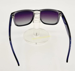 Ray-Ban RB4165 Justin 6596/T3 Square Sunglasses Blue Frame Gray Lens 54MM
