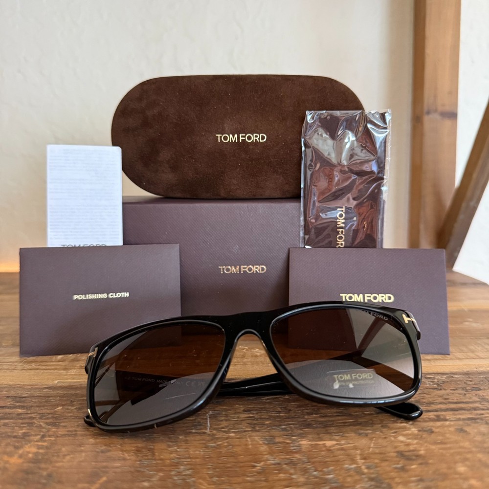 Tom Ford FT0698 01J Shiny Black Roviex 59 mm Men’s Sunglasses