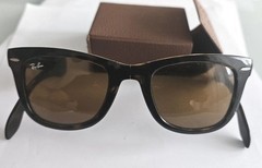 RAY-BAN RB 4105 710 FOLDING WAYFARER 50()22 140 SUNGLASSES ORIGINAL!!!