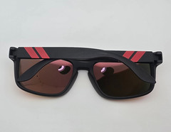 Blenders Canyon Red Strike Matte Black Frame Polarized Red Mirror Sunglasses