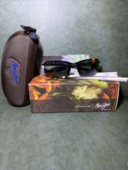 Maui Jim Banyans MJ 412-02 Gloss Black Neutral Grey Polarized Sunglasses – NEW**