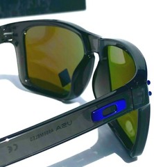 NEW Oakley HOLBROOK XL Grey Smoke POLARIZED PRIZM SAPPHIRE Blue Sunglass 9417-09