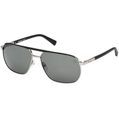 Timberland Men’s Sunglasses Shiny Gunmetal Metal Pilot Full Rim TB00027 6008R