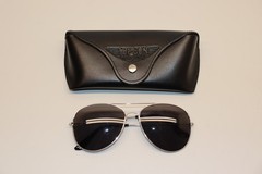 Top Gun Maverick Case Adult Movie Promo w/ Aviator Silver Sunglasses READ