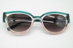 Sunglasses CAROLINE ABRAM Paris THELMA 504 blue transparent oval New