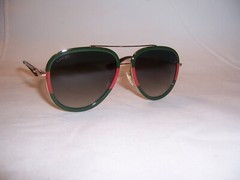 NEW GUCCI SUNGLASSES GG 0062S 003 GOLD/GREEN GADIENT AUTHENTIC 0062