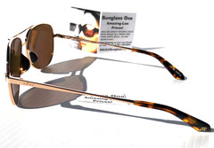 NEW REVO RELAY PETITE 2 Shiny Gold POLARIZED Evergreen Lens Sunglass 2156 04 GN