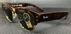 RAY BAN RB0316S 990 31 Tortoise Green Mega Clubmaster Unisex 50 mm Sunglasses