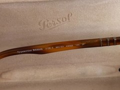 NEW Persol 3108S Unisex Sunglasses – Polarized Blue Lens/Striped Brown Frame