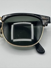Vintage B L Ray Ban Club master W0365 Black Gold Made In USA