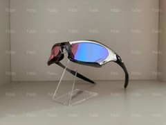 Vintage Oakley Splice Red Sunglasses Sliver Frame Gorpcore Style