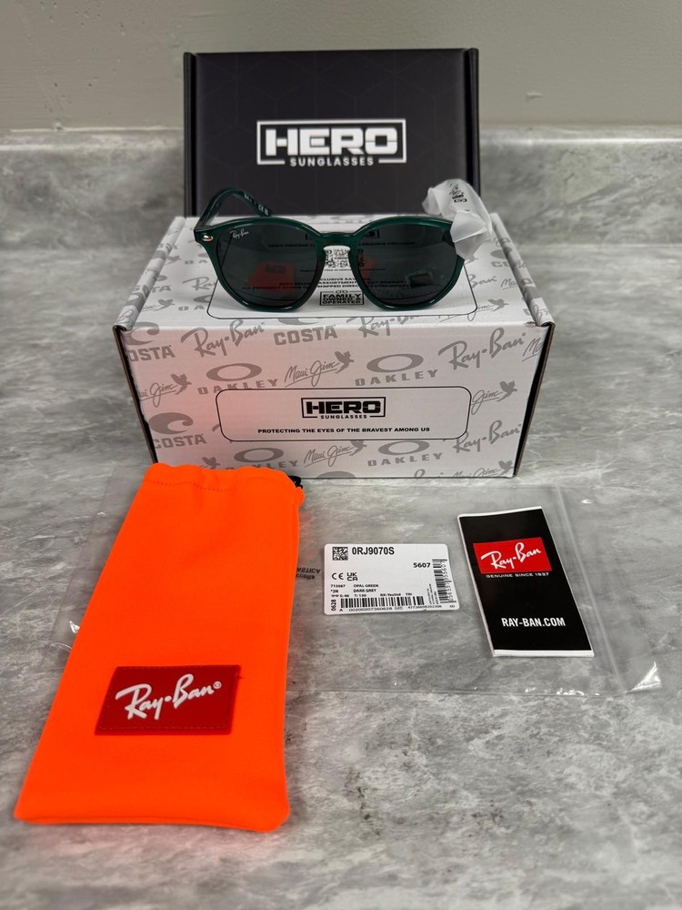 RAY BAN | NEW | JUNIOR ERIKA | 9060S 7130 – 87 | OPAL GREEN | DARK GREY