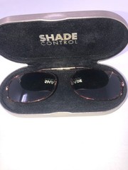 Shade Control Clip On Sunglasses with Metal Case