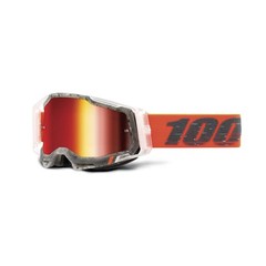 Mountain Bike Motocross Goggles – Mirror Red Lens – Improved Fit & Seal
