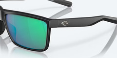 Costa Del Mar Rinconcito Matte Black Green Mirror 580 Glass POLARIZED Lens