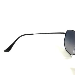 Ray-Ban Sunglasses RB3648 THE MARSHAL 002/71 Polished Black Hexagon Gray Lenses