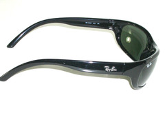 RAY-BAN RB4033 601 PS SHOT RECTANGLE G15 UV CRYSTAL LENS GLOSSY BLACK SUNGLASSES