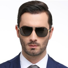 Aluminium HD Polarized Photochromic Sunglasses Pilot Men Eyewear Driving Glasses