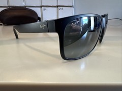 Maui Jim Red Sands MJ432-2M Sunglasses Matte Black Neutral Grey 59 17 140 #665