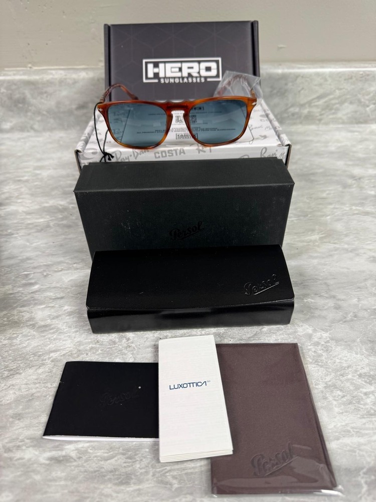 PERSOL | NEW | 3059S | 3059S 96 – S3 | 54 | TERRA DI SIENNA | LIGHT BLUE