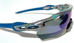 NEW Oakley RADAR EV Path HOLOGRAPHIC Polarized Galaxy Blue Mirror Sunglass 9208