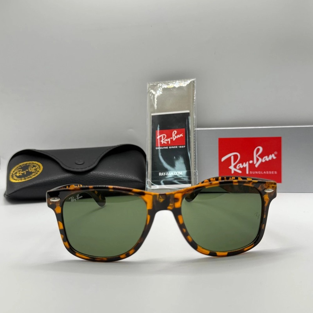 Ray-Ban RB2140 Wayfarer Sunglasses Unisex Black Frame 56mm Dark Lens UV NEW–