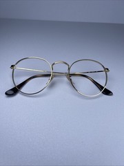 Ray Ban T RB3447V 50[]21 143 Gold Round Sunglasses Q63