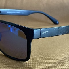 Maui Jim Red Sands MJ432-2M Sunglasses Matte Black Neutral Grey 59 17 140 READ